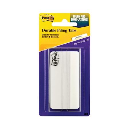 Post-It Flag, 3", Durable Tab, Whitet, PK50 686F-50WH3IN